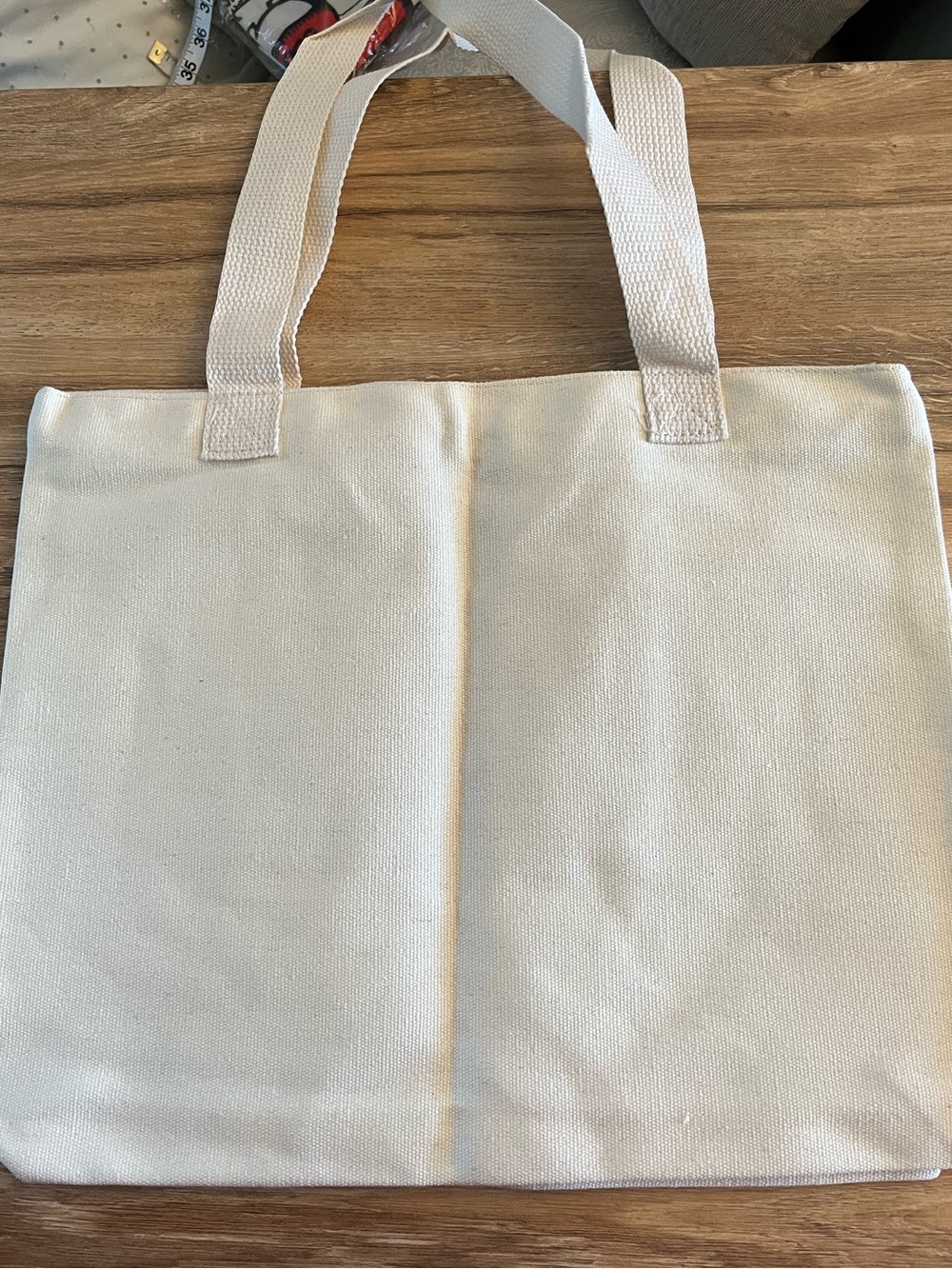 Snoopy & Woodstock Cream Canvas Tote Bag - Picture 4 of 8
